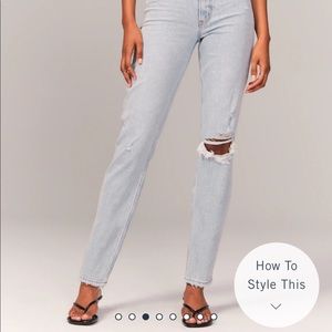 Abercrombie & Fitch High Rise Mom Jeans - 29S (8 Short)